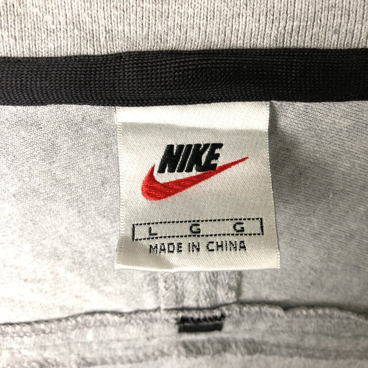 Vintage 90'S Nike Silver Tag High Neck Full Zip Hoodie, Men's Size L cotton gray type Vintage Second Hand