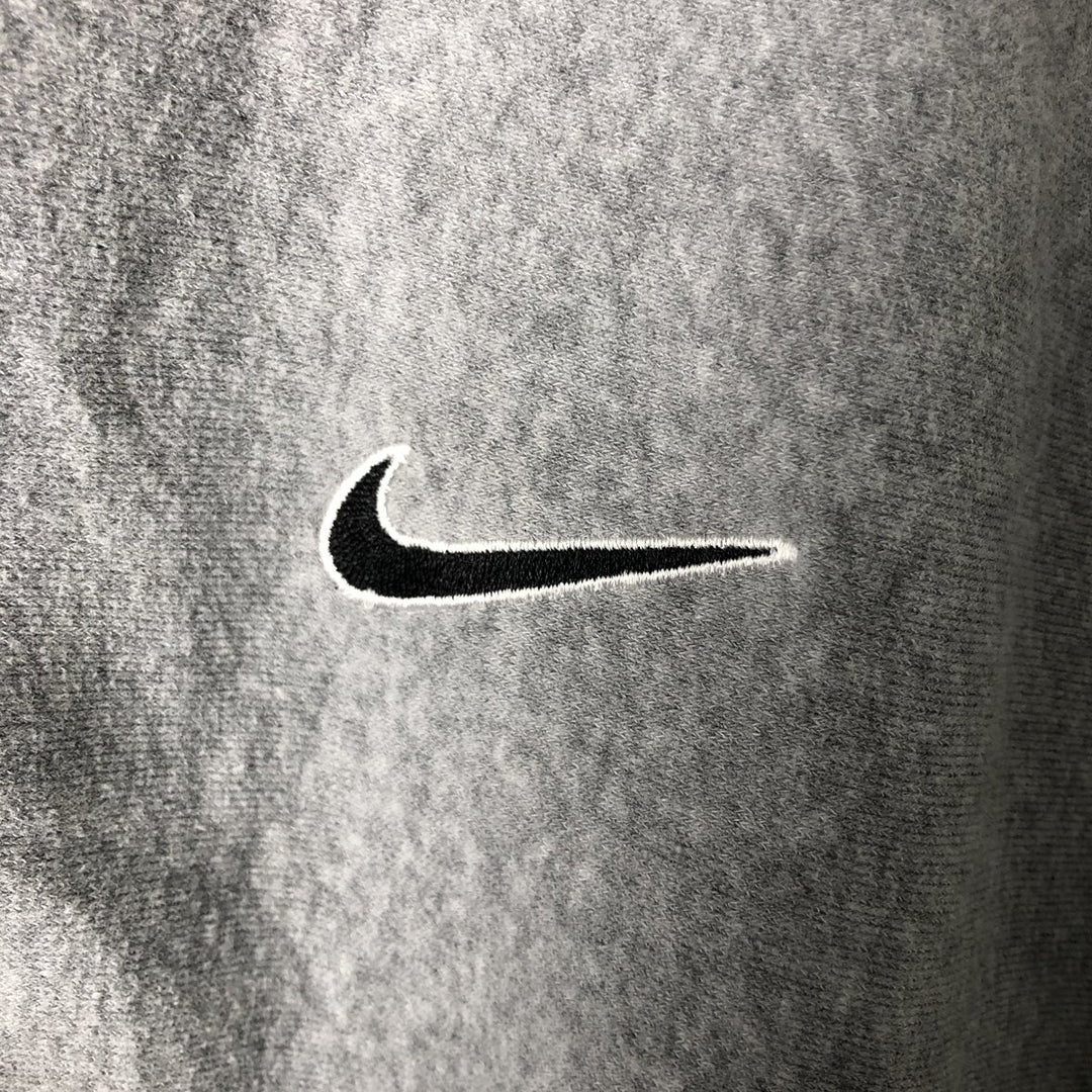 Vintage 90'S Nike Silver Tag High Neck Full Zip Hoodie, Men's Size L cotton gray type Vintage Second Hand
