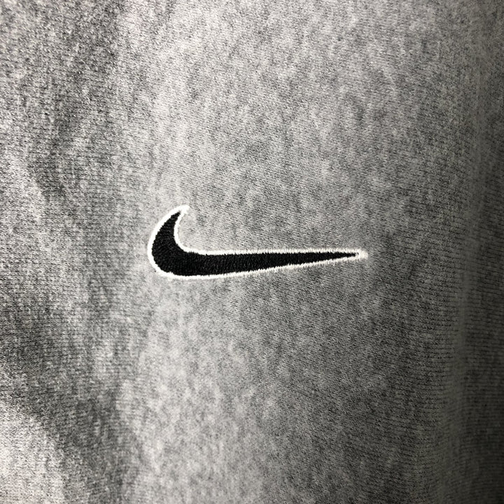 Vintage 90'S Nike Silver Tag High Neck Full Zip Hoodie, Men's Size L cotton gray type Vintage Second Hand