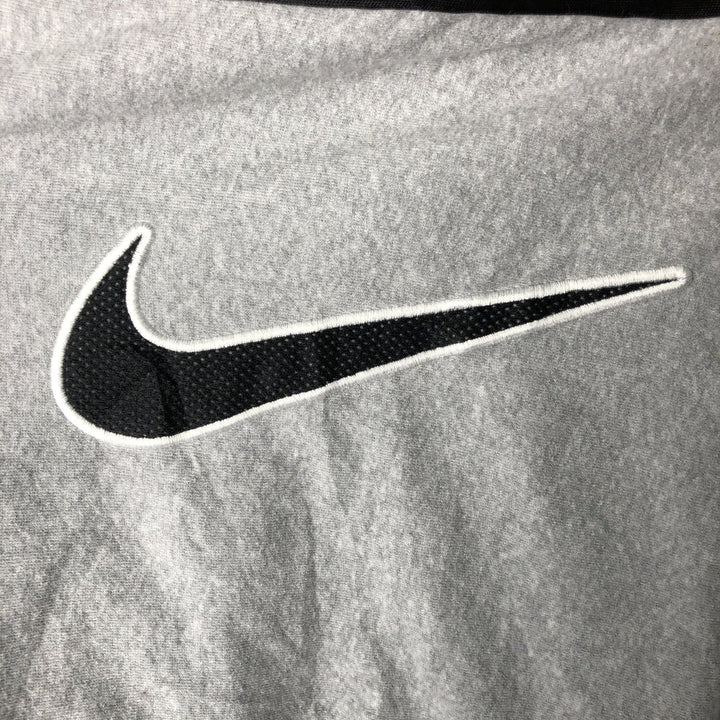 Vintage 90'S Nike Silver Tag High Neck Full Zip Hoodie, Men's Size L cotton gray type Vintage Second Hand