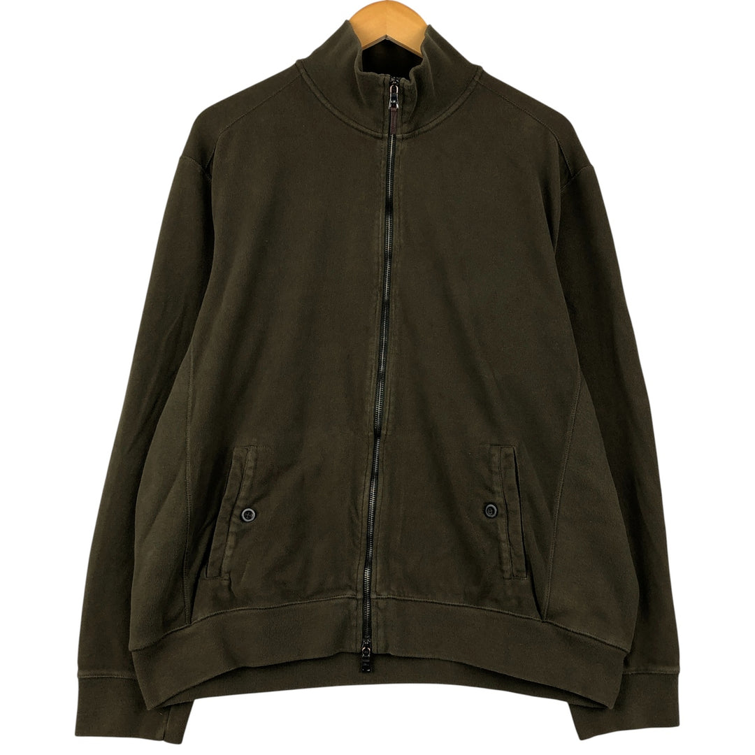Ralph Lauren POLO by Ralph Lauren full zip sweatshirt, men's XL size cotton Khaki type Vintage Second Hand