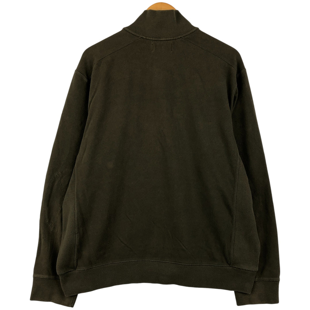 Ralph Lauren POLO by Ralph Lauren full zip sweatshirt, men's XL size cotton Khaki type Vintage Second Hand