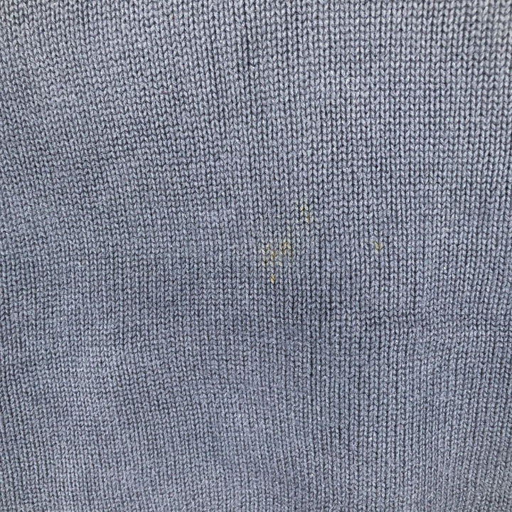 90s~ Tommy Hilfiger Cotton Knit Sweater Men's XL Vintage cotton navy blue type Vintage Second Hand