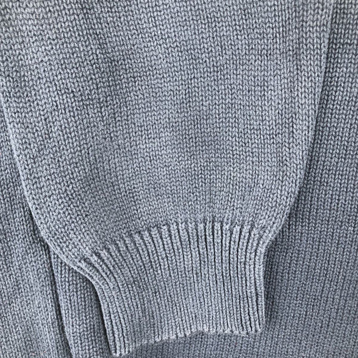 90s~ Tommy Hilfiger Cotton Knit Sweater Men's XL Vintage cotton navy blue type Vintage Second Hand