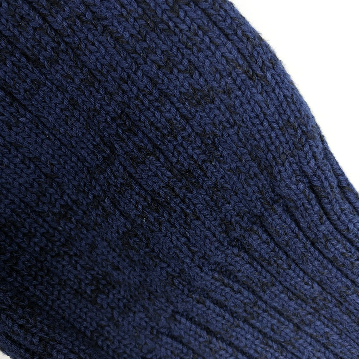 Calvin Klein Jeans Ribbed Driver's Knit Sweater, Men's Size Medium cotton navy blue type Vintage Second Hand