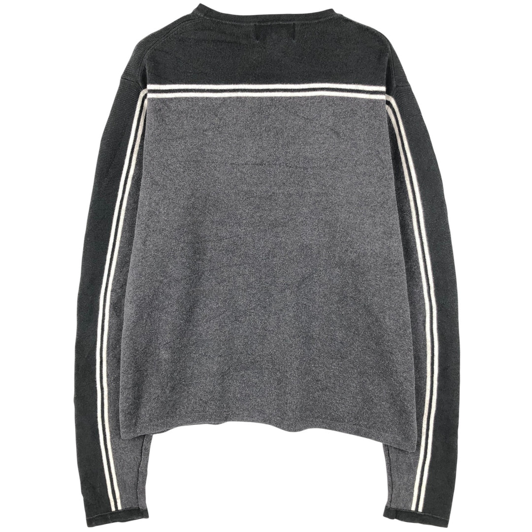 2000'S Eddie Bauer cotton knit sweater, men's size L cotton black type Vintage Second Hand