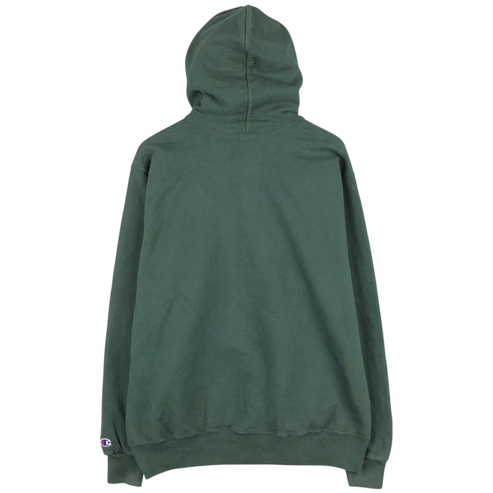 Vintage 90'S Champion Authentic Athleticwear full-zip sweatshirt hoodie, Made in USA, Men's XL cotton Green type dark green Vintage Second Hand