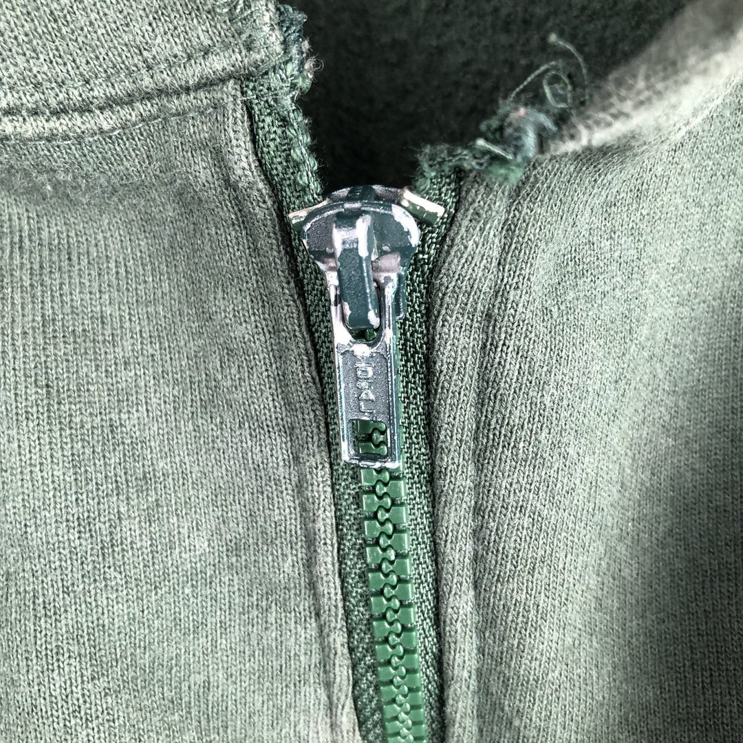Vintage 90'S Champion Authentic Athleticwear full-zip sweatshirt hoodie, Made in USA, Men's XL cotton Green type dark green Vintage Second Hand