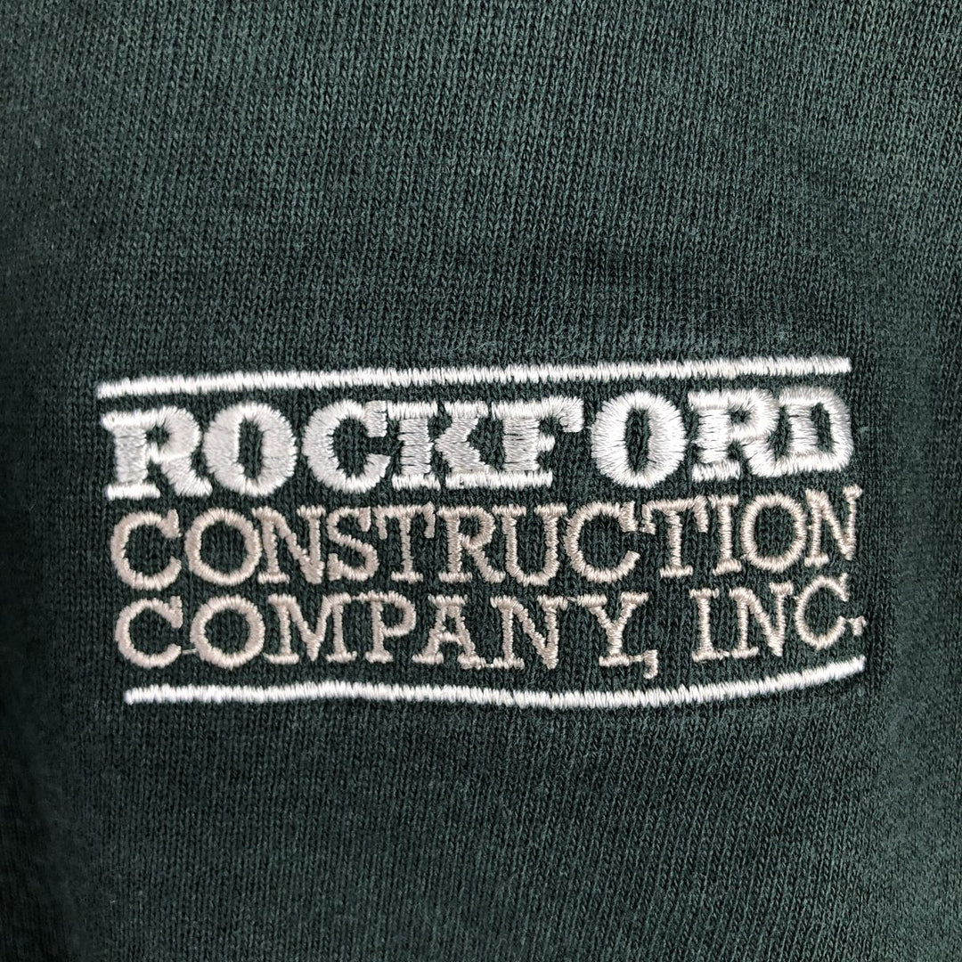 Vintage 90'S Champion Authentic Athleticwear full-zip sweatshirt hoodie, Made in USA, Men's XL cotton Green type dark green Vintage Second Hand