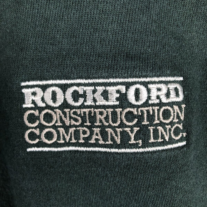 Vintage 90'S Champion Authentic Athleticwear full-zip sweatshirt hoodie, Made in USA, Men's XL cotton Green type dark green Vintage Second Hand