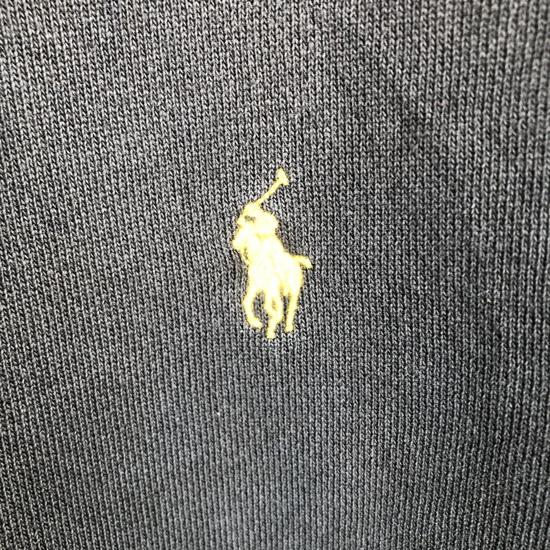 Ralph Lauren POLO by Ralph Lauren full zip sweatshirt, men's XL size cotton black type Vintage Second Hand