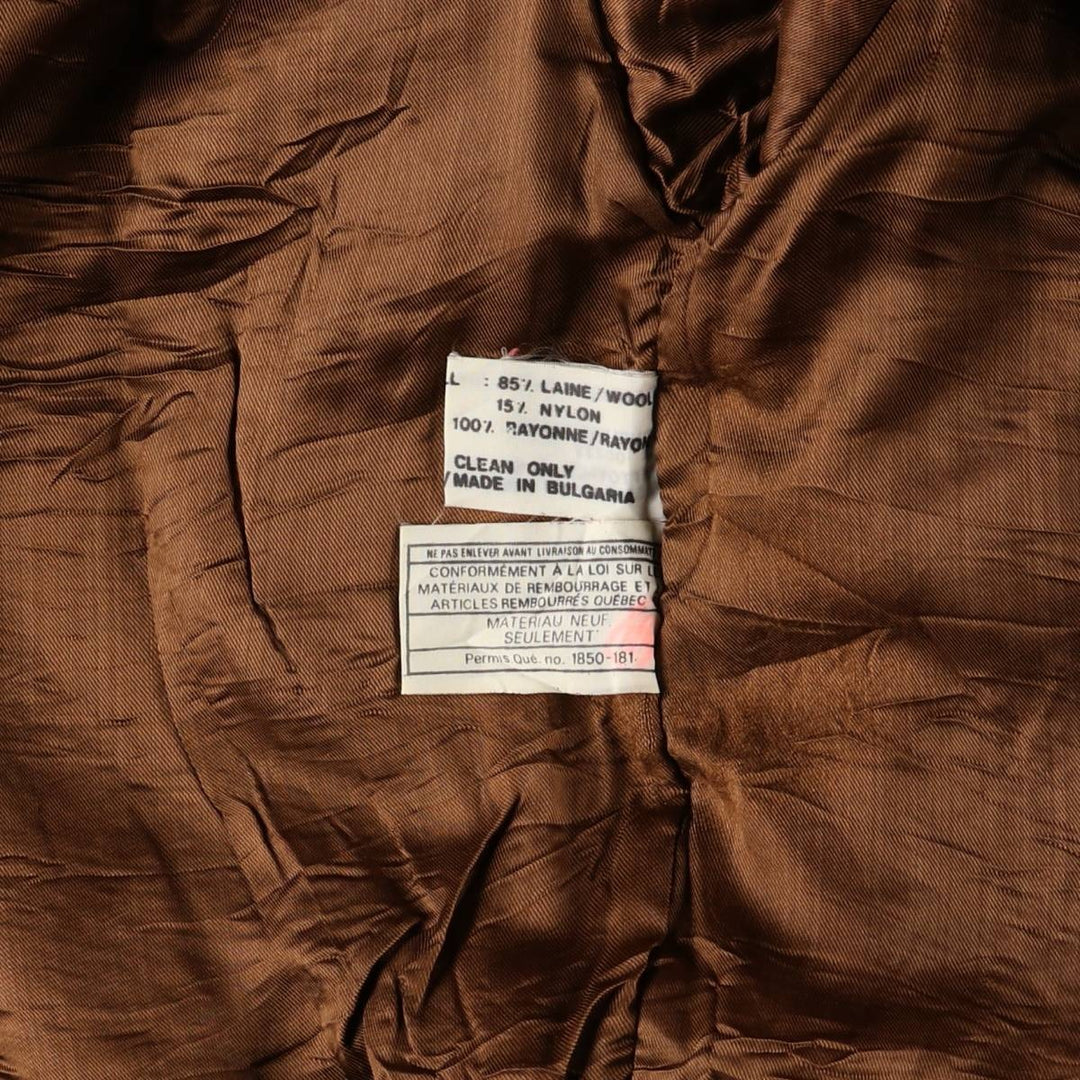 Vintage utex Casualman wool jacket, size M, men's wool brown type Vintage Second Hand