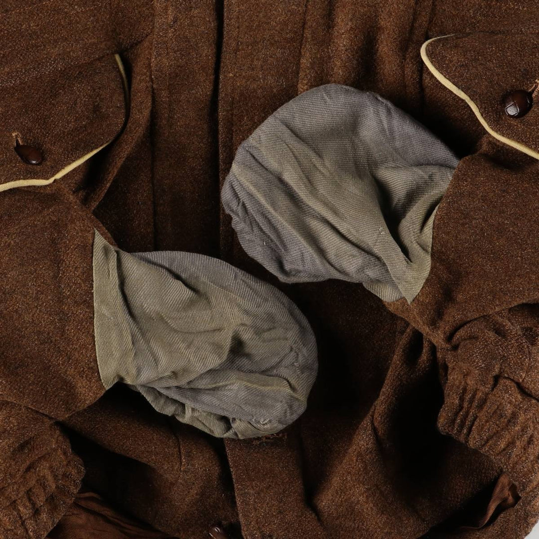 Vintage utex Casualman wool jacket, size M, men's wool brown type Vintage Second Hand