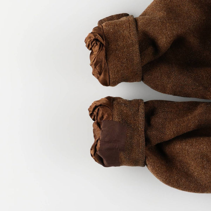 Vintage utex Casualman wool jacket, size M, men's wool brown type Vintage Second Hand