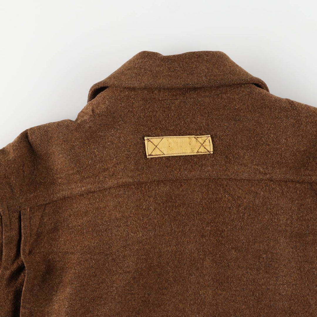 Vintage utex Casualman wool jacket, size M, men's wool brown type Vintage Second Hand