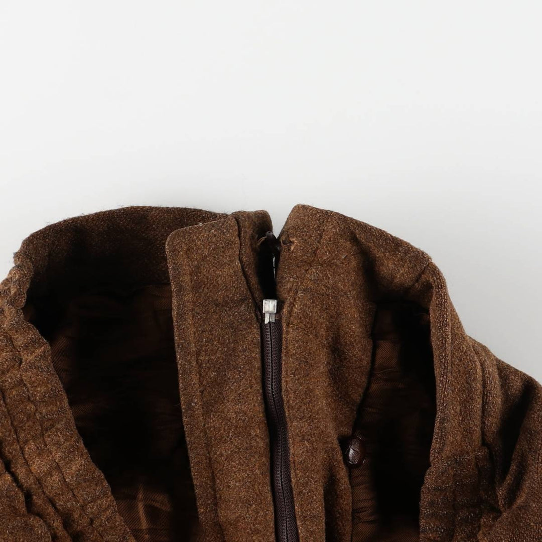 Vintage utex Casualman wool jacket, size M, men's wool brown type Vintage Second Hand