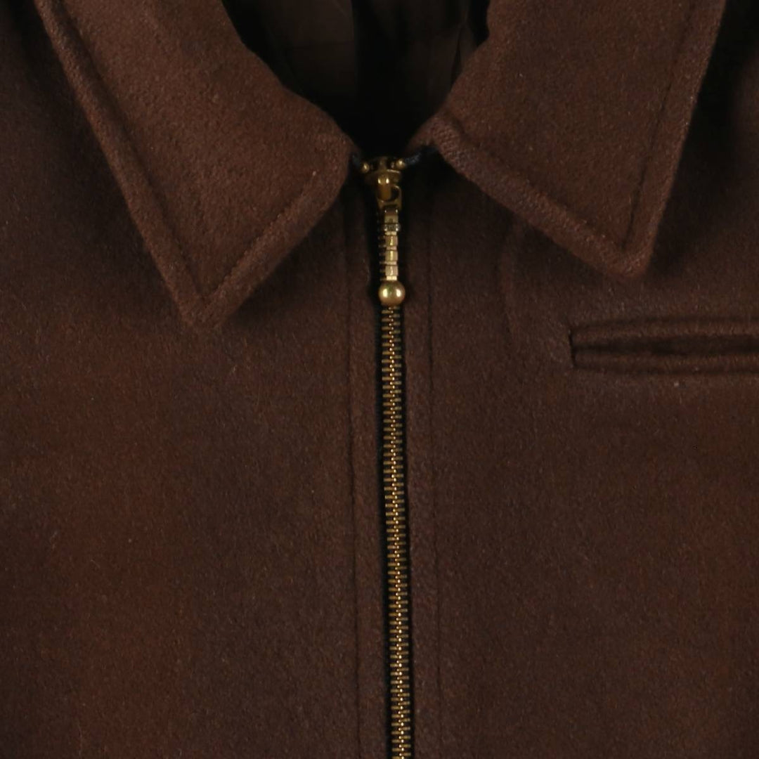 Herman Kay Wool Sports Jacket, Made in USA, Men's Size L, Vintage wool brown type Vintage Second Hand