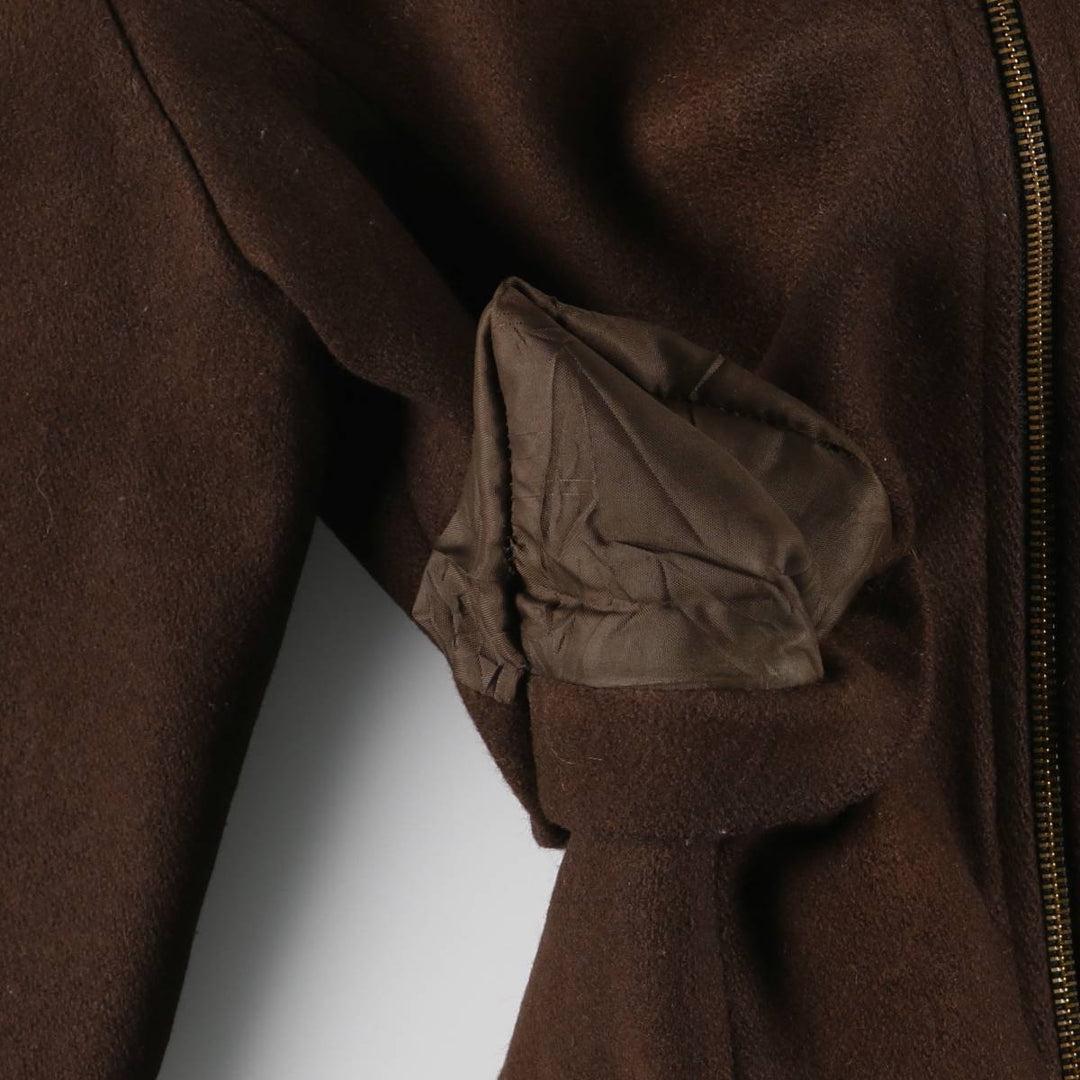 Herman Kay Wool Sports Jacket, Made in USA, Men's Size L, Vintage wool brown type Vintage Second Hand