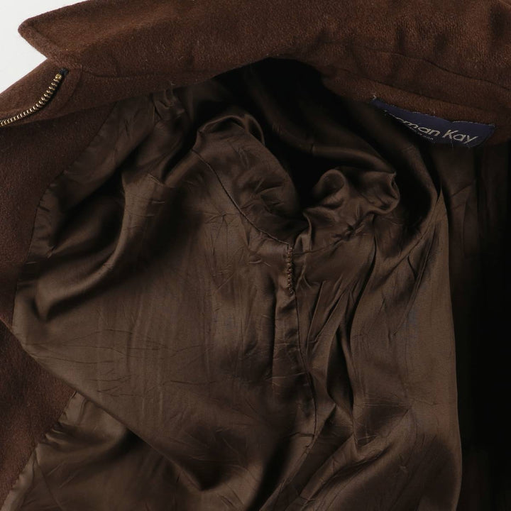 Herman Kay Wool Sports Jacket, Made in USA, Men's Size L, Vintage wool brown type Vintage Second Hand