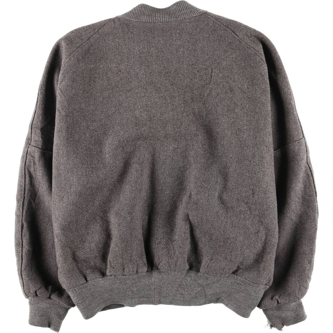 Vintage 80s-90'S DeLONG Wool Varsity Jacket, Award Jacket, Men's XL wool gray type Vintage Second Hand