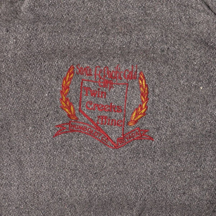 Vintage 80s-90'S DeLONG Wool Varsity Jacket, Award Jacket, Men's XL wool gray type Vintage Second Hand