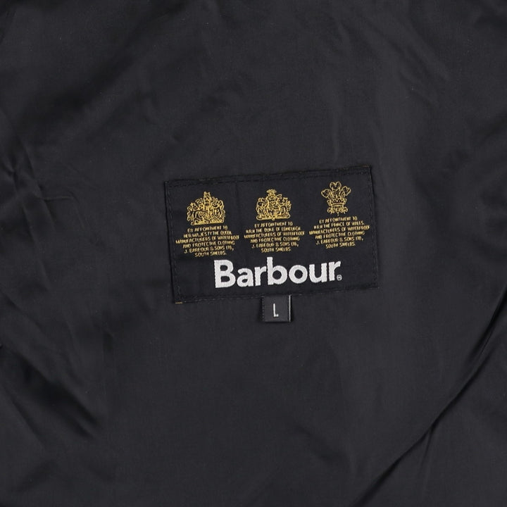 2000s~ Barbour Powell 3 Warrant Quilted Puffer Jacket, Men's Size L polyester black type Vintage Second Hand