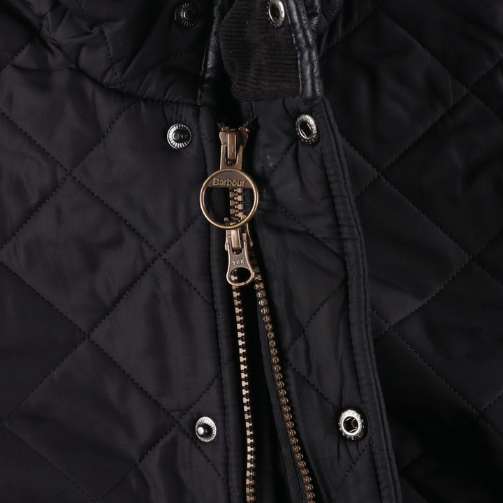 2000s~ Barbour Powell 3 Warrant Quilted Puffer Jacket, Men's Size L polyester black type Vintage Second Hand