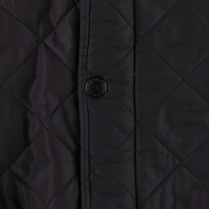 2000s~ Barbour Powell 3 Warrant Quilted Puffer Jacket, Men's Size L polyester black type Vintage Second Hand