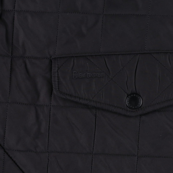 2000s~ Barbour Powell 3 Warrant Quilted Puffer Jacket, Men's Size L polyester black type Vintage Second Hand