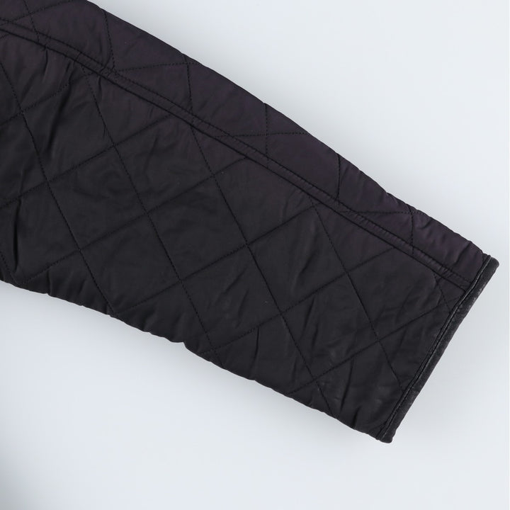 2000s~ Barbour Powell 3 Warrant Quilted Puffer Jacket, Men's Size L polyester black type Vintage Second Hand