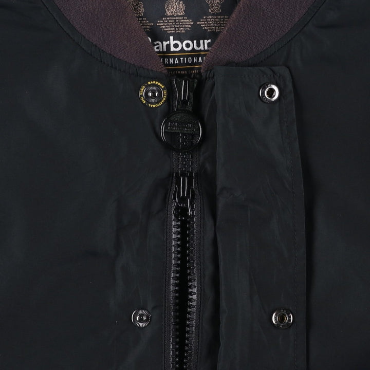 2000s~ Barbour INTERNATIONAL 3-Warrant Padded Puffer Jacket, Men's Size L polyester black type Vintage Second Hand