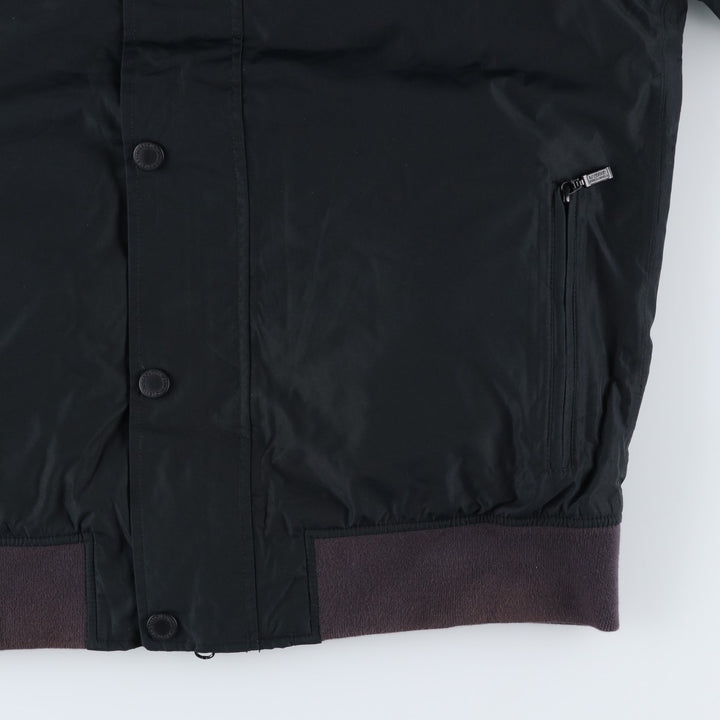 2000s~ Barbour INTERNATIONAL 3-Warrant Padded Puffer Jacket, Men's Size L polyester black type Vintage Second Hand