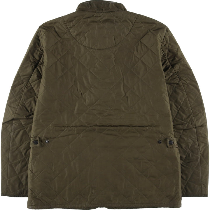 2000s~ Barbour Chelsea Sport Quilt 3 Warrant Quilted Puffer Jacket, Men's Size L polyester Khaki type Vintage Second Hand