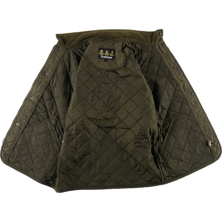 2000s~ Barbour Chelsea Sport Quilt 3 Warrant Quilted Puffer Jacket, Men's Size L polyester Khaki type Vintage Second Hand