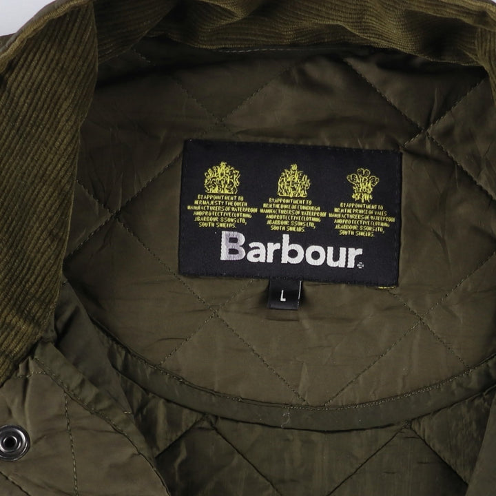 2000s~ Barbour Chelsea Sport Quilt 3 Warrant Quilted Puffer Jacket, Men's Size L polyester Khaki type Vintage Second Hand