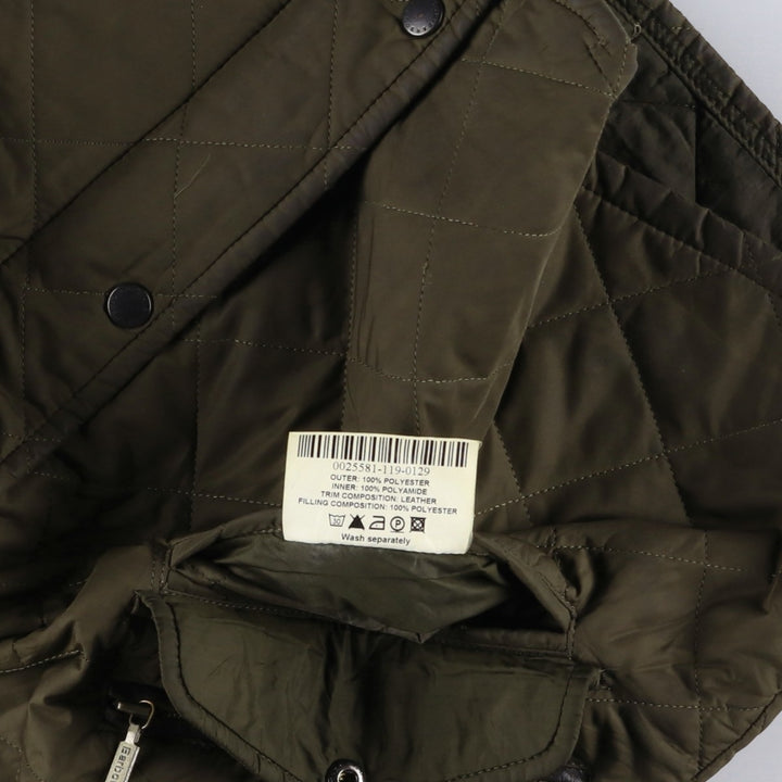 2000s~ Barbour Chelsea Sport Quilt 3 Warrant Quilted Puffer Jacket, Men's Size L polyester Khaki type Vintage Second Hand