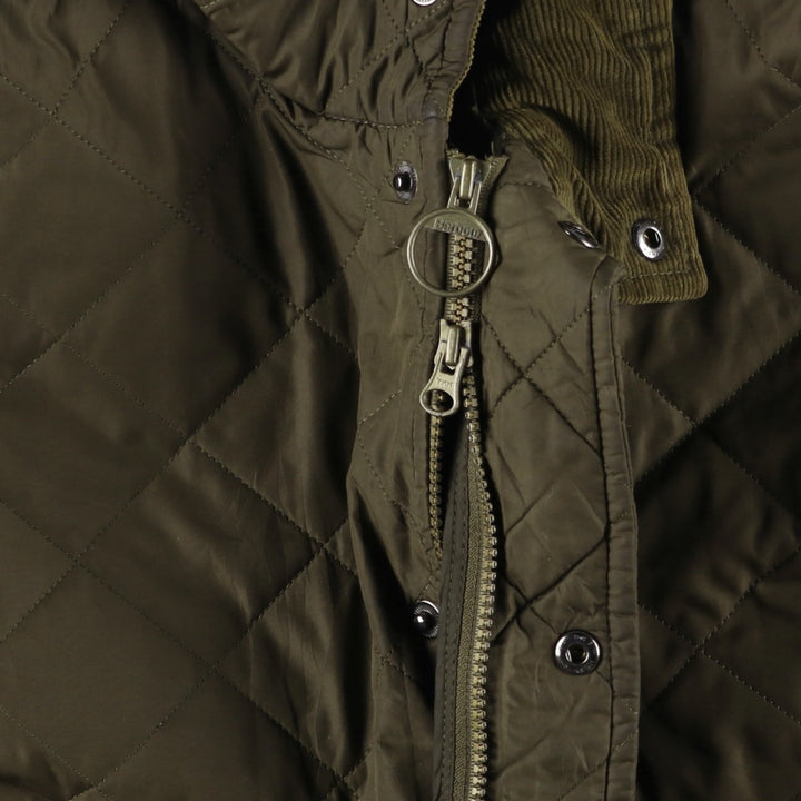 2000s~ Barbour Chelsea Sport Quilt 3 Warrant Quilted Puffer Jacket, Men's Size L polyester Khaki type Vintage Second Hand
