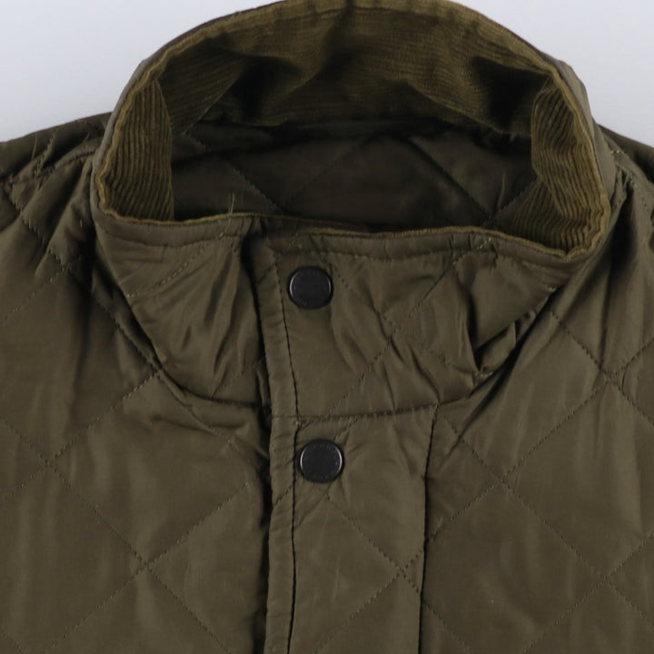 2000s~ Barbour Chelsea Sport Quilt 3 Warrant Quilted Puffer Jacket, Men's Size L polyester Khaki type Vintage Second Hand