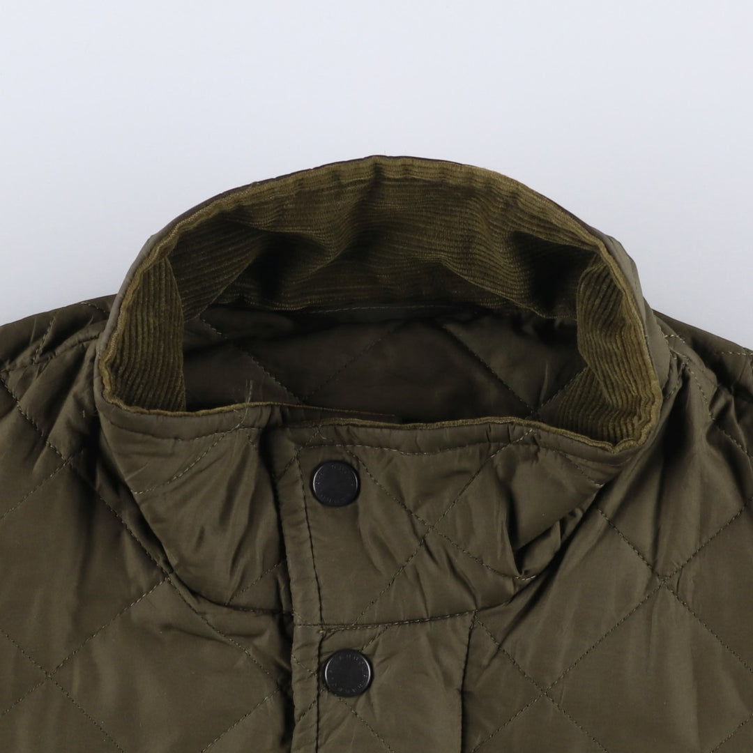 2000s~ Barbour Chelsea Sport Quilt 3 Warrant Quilted Puffer Jacket, Men's Size L polyester Khaki type Vintage Second Hand