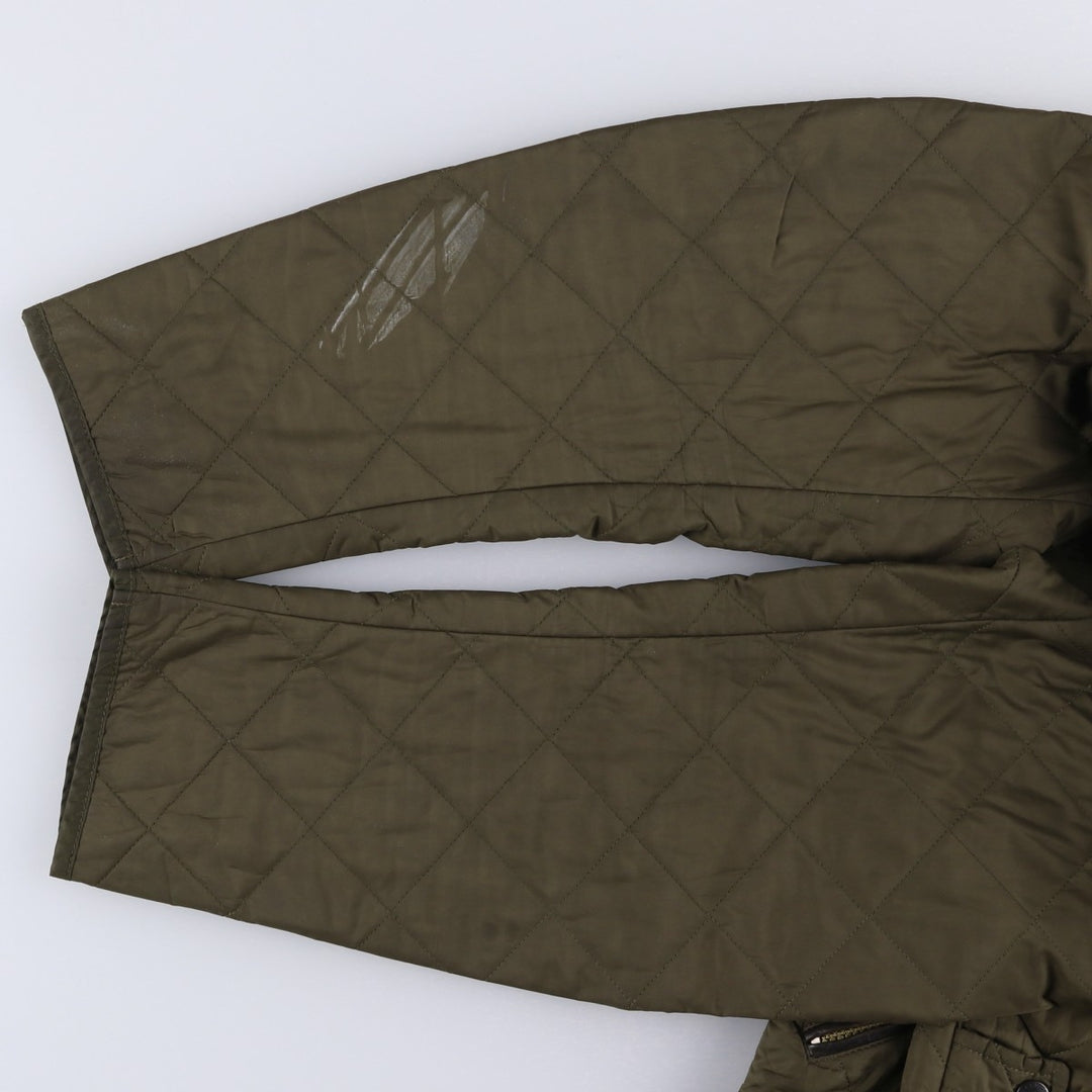 2000s~ Barbour Chelsea Sport Quilt 3 Warrant Quilted Puffer Jacket, Men's Size L polyester Khaki type Vintage Second Hand