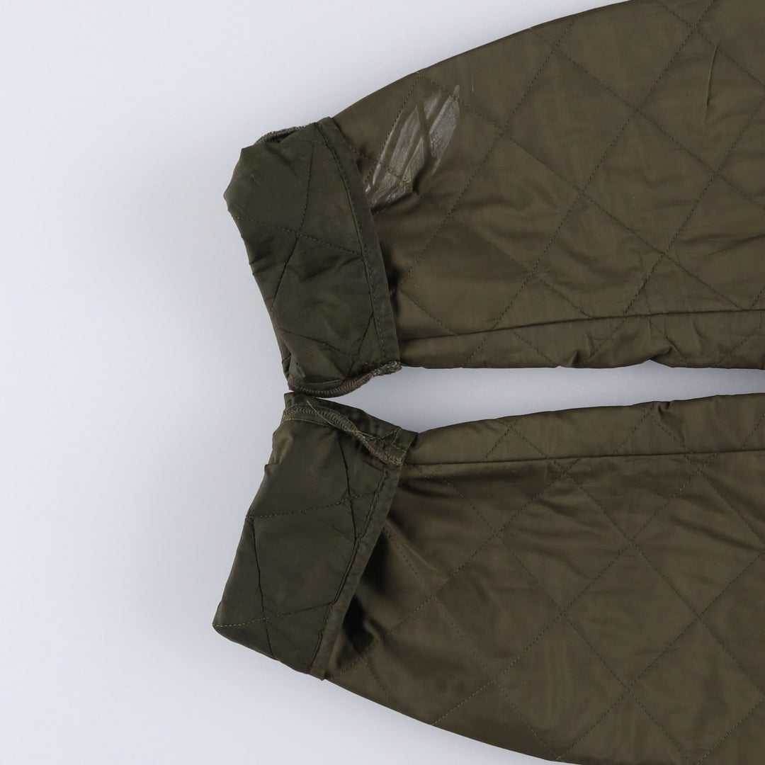 2000s~ Barbour Chelsea Sport Quilt 3 Warrant Quilted Puffer Jacket, Men's Size L polyester Khaki type Vintage Second Hand