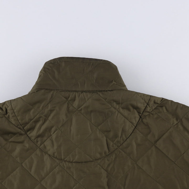 2000s~ Barbour Chelsea Sport Quilt 3 Warrant Quilted Puffer Jacket, Men's Size L polyester Khaki type Vintage Second Hand