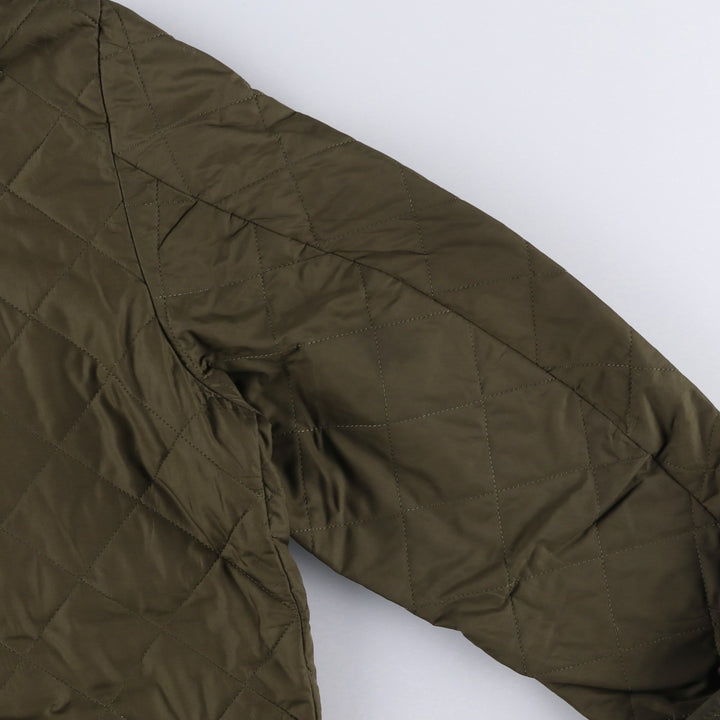 2000s~ Barbour Chelsea Sport Quilt 3 Warrant Quilted Puffer Jacket, Men's Size L polyester Khaki type Vintage Second Hand