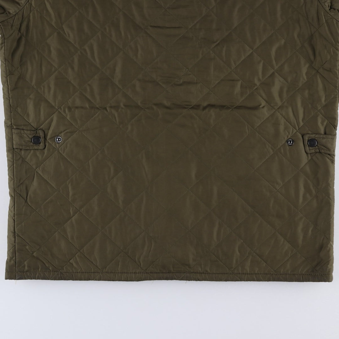 2000s~ Barbour Chelsea Sport Quilt 3 Warrant Quilted Puffer Jacket, Men's Size L polyester Khaki type Vintage Second Hand