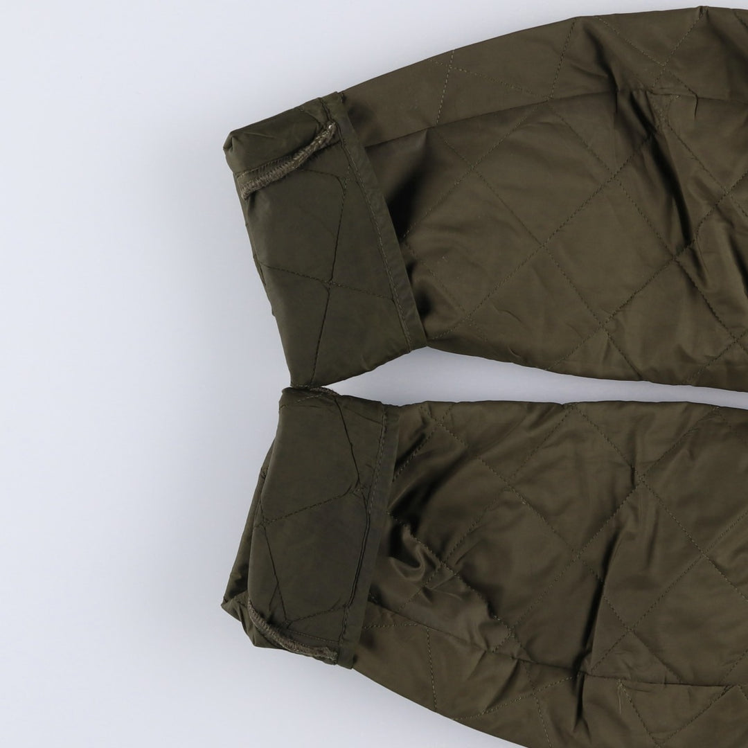 2000s~ Barbour Chelsea Sport Quilt 3 Warrant Quilted Puffer Jacket, Men's Size L polyester Khaki type Vintage Second Hand