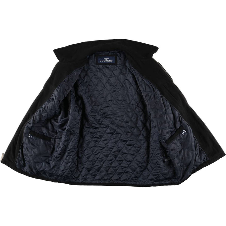 Dockers padded wool sports jacket, men's size XL wool black type Vintage Second Hand