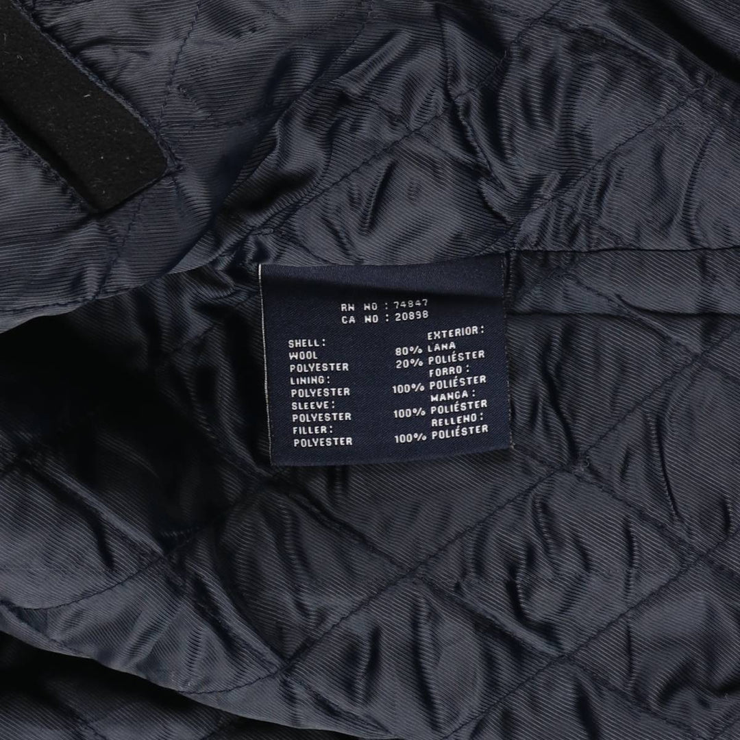 Dockers padded wool sports jacket, men's size XL wool black type Vintage Second Hand