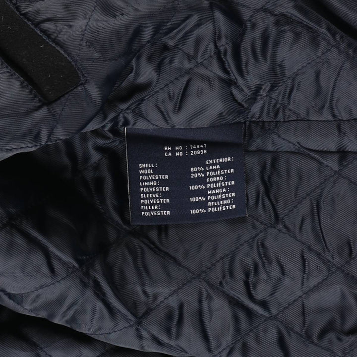 Dockers padded wool sports jacket, men's size XL wool black type Vintage Second Hand