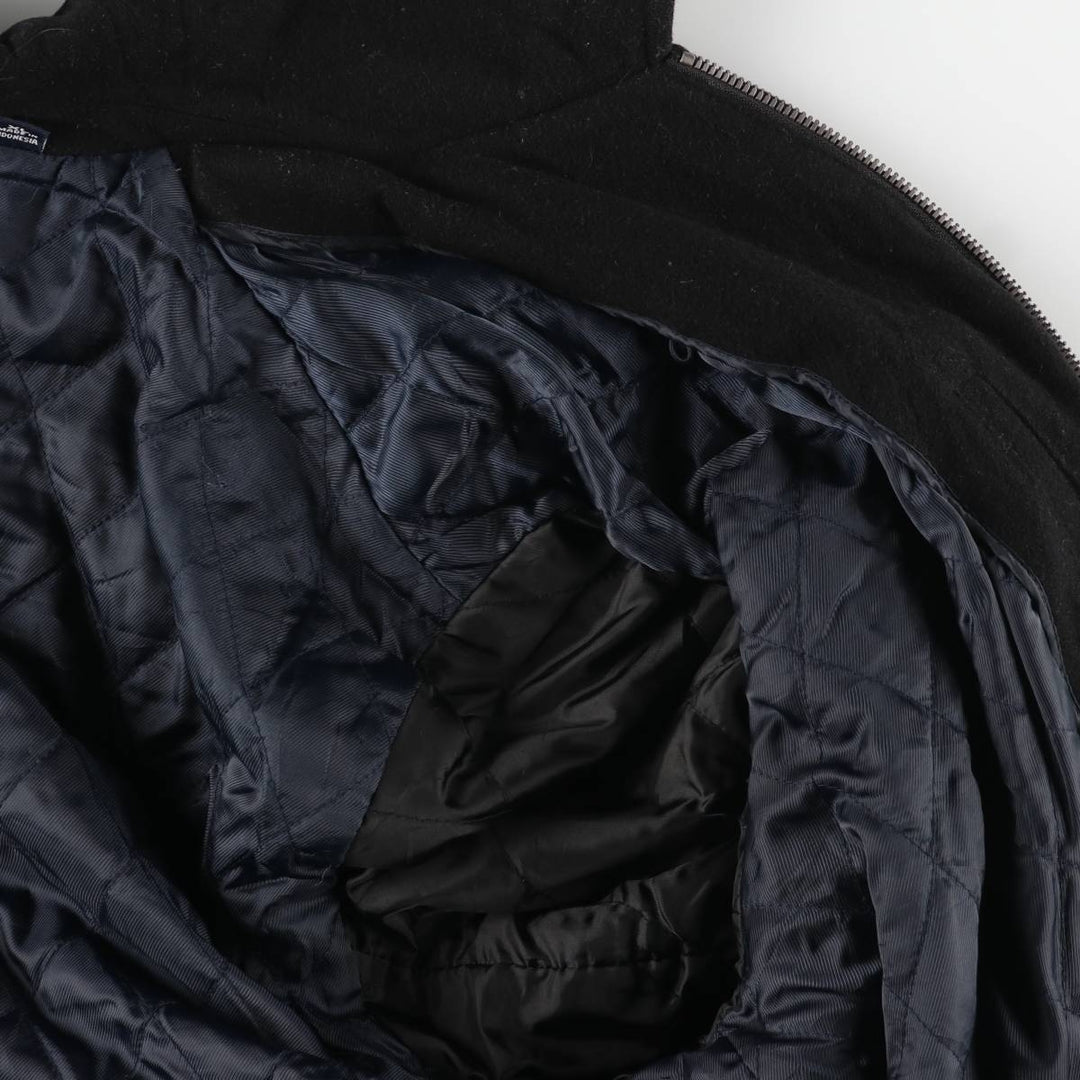 Dockers padded wool sports jacket, men's size XL wool black type Vintage Second Hand