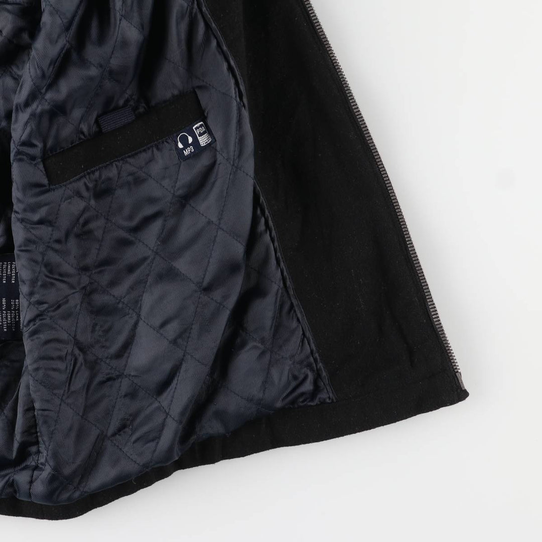 Dockers padded wool sports jacket, men's size XL wool black type Vintage Second Hand